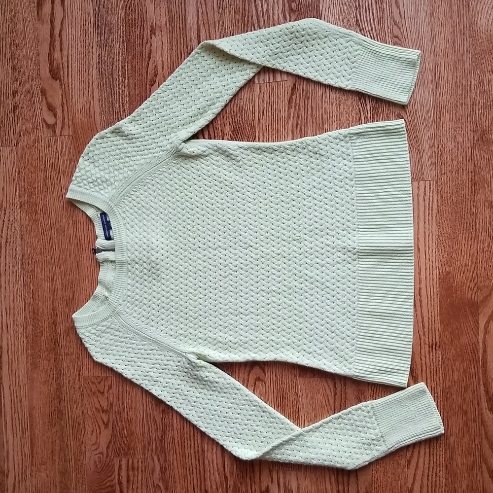 (S) American Eagle Neon Weave Knit Long Sleeve Top Comfortable Cozy